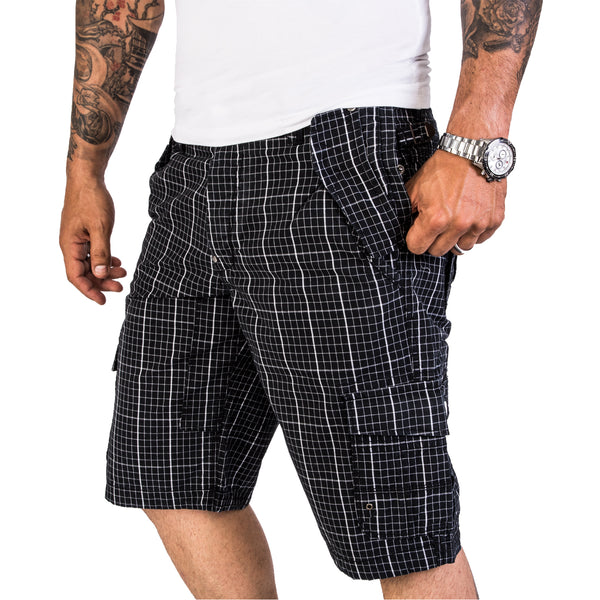 Herren Cargo Shorts Kariert H-188_79924.jpg