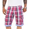 Herren Cargo Shorts Kariert mit Gürtel H-186_79922.jpg