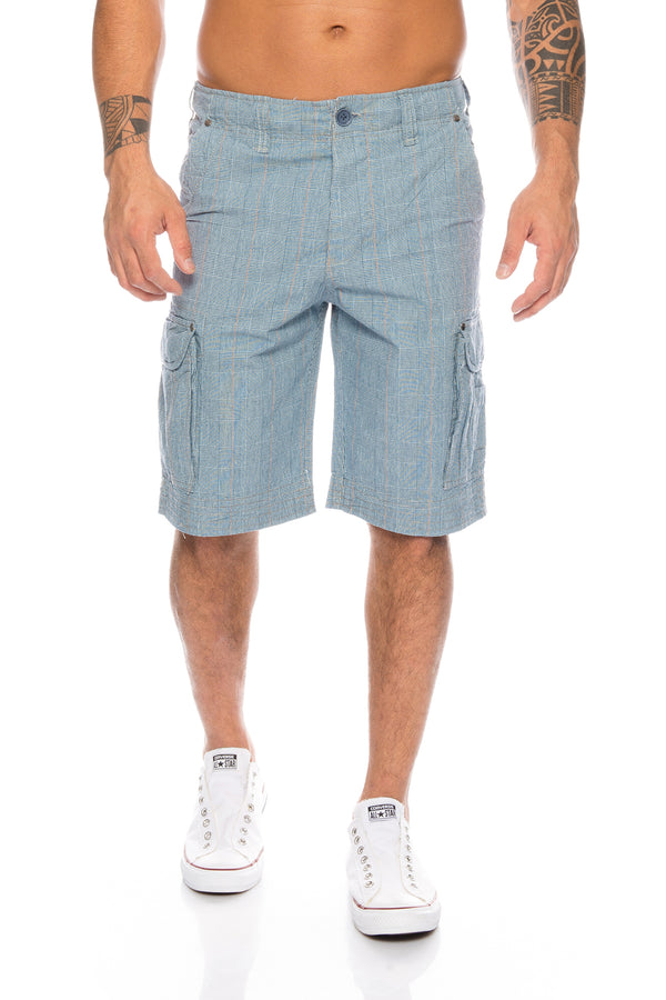 Herren Cargoshorts mit Karomuster Regular Fit H-074_79879.jpg