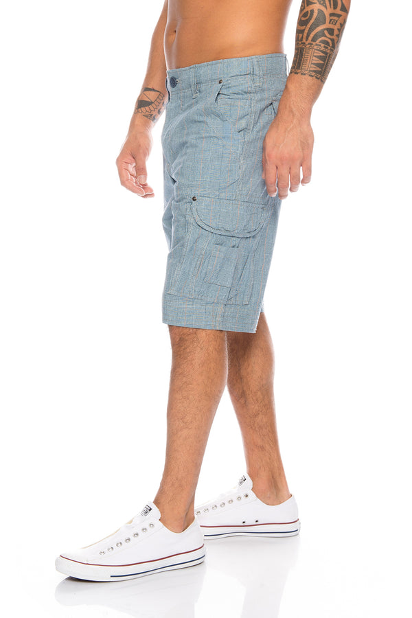 Herren Cargoshorts mit Karomuster Regular Fit H-074_79880.jpg