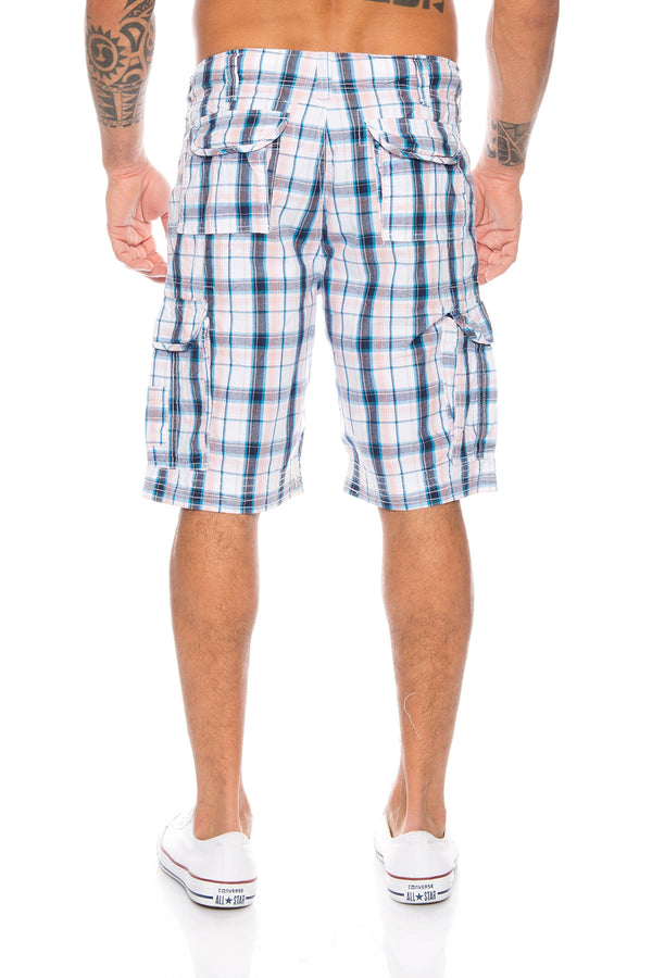 Herren Cargoshorts mit Karomuster Regular Fit H-074_79888.jpg
