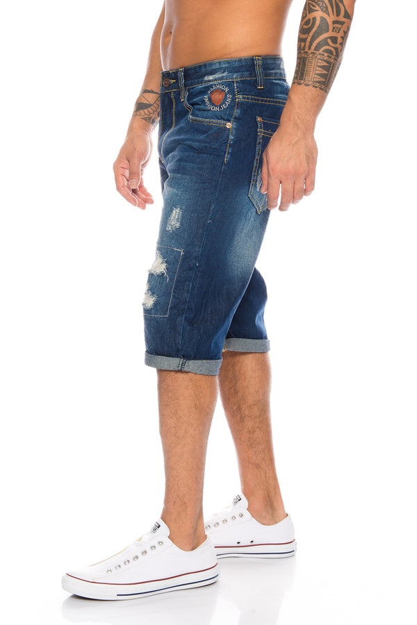 Herren Jeansshort Regular Fit Blau H-073_76144.jpg