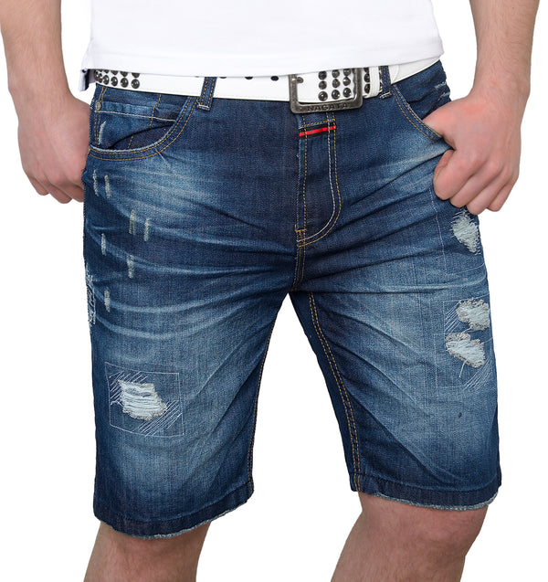Herren Jeansshorts Regular Fit Blau H-072_76140.jpg
