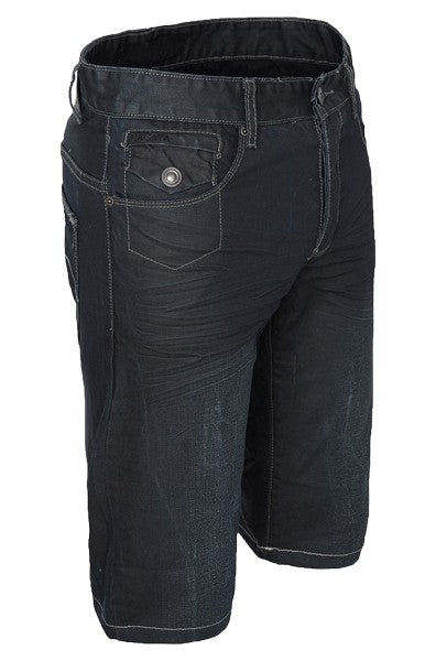 Herren Jeansshorts Regular Fit Dunkelblau H-066_31189.jpg