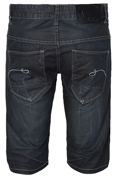 Herren Jeansshorts Regular Fit Dunkelblau H-066_31190.jpg