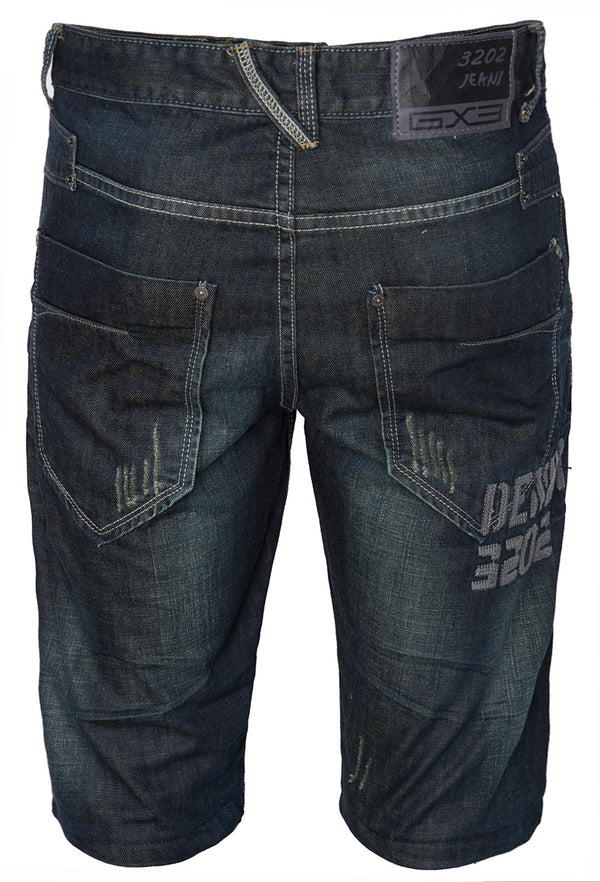 Herren Jeansshorts Regular Fit Dunkelblau H-070_76138.jpg