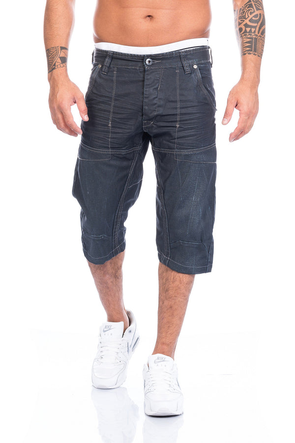 Herren Jeansshorts Regular Fit Dunkelblau H-093_83251.jpg