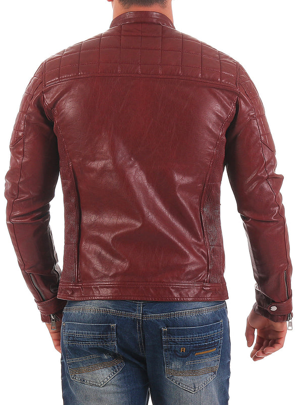 Herren Kunstlederjacke Biker-Style H-123_77190.jpg