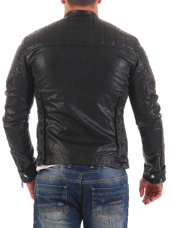 Herren Kunstlederjacke Biker-Style H-123_77193.jpg