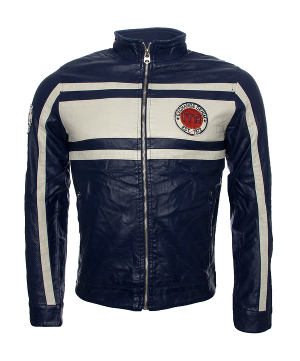 Herren Kunstlederjacke mit Stehkragen H-018_75968.jpg