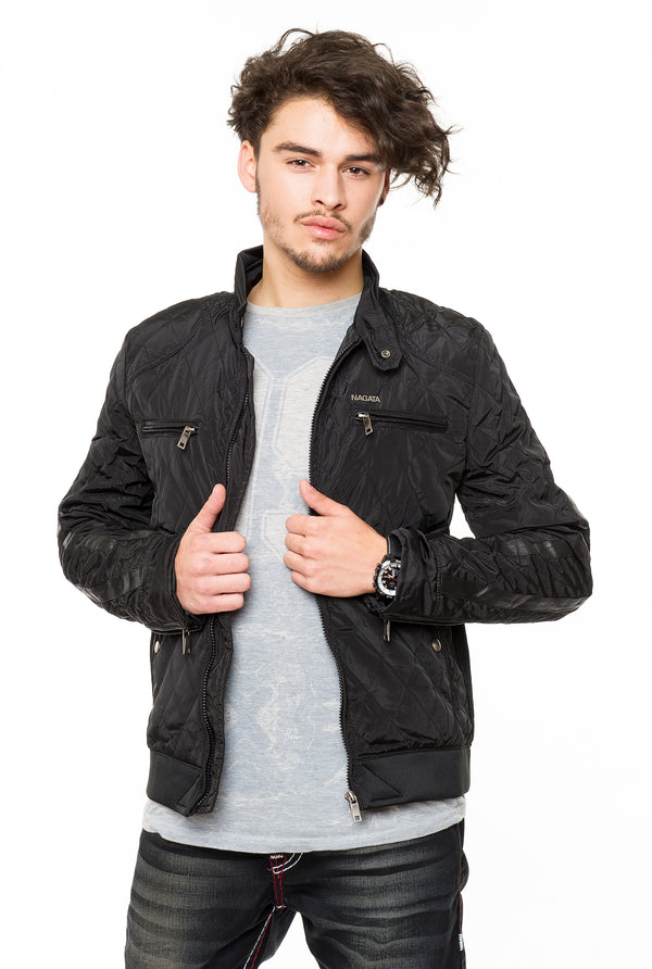 Herren Steppjacke gerippter Kragen Regular Fit H-048_79004.jpg
