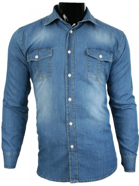 Jeanshemd DENIM Langarm Jeans Blau Stonewashed _35066.jpg