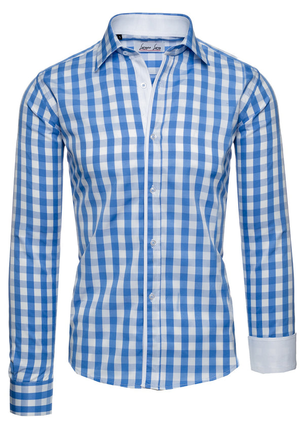 Lorenzo Loren Herren Hemd Kariert Slim Fit LL-204_74372.jpg