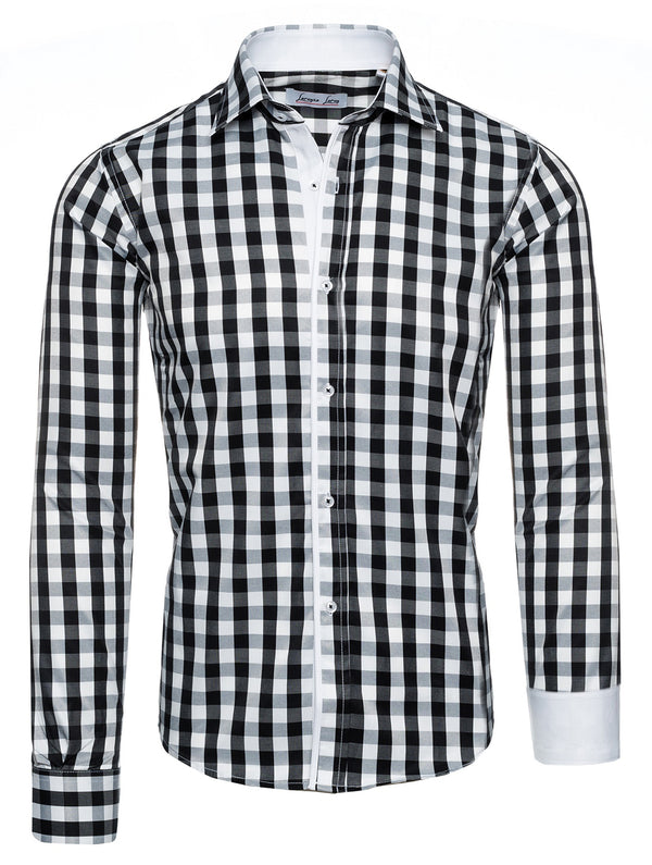 Lorenzo Loren Herren Hemd Kariert Slim Fit LL-204_74375.jpg