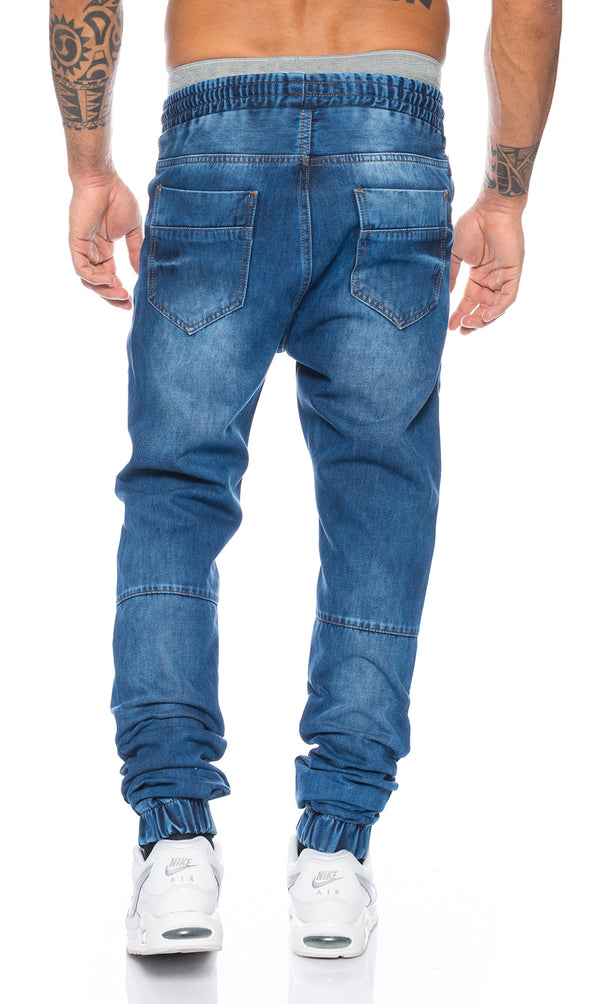 Lorenzo Loren Herren Hose Jogging-Style Blau LL-2523_75600.jpg