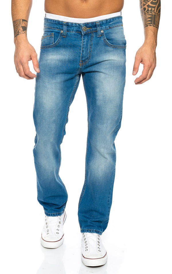 Lorenzo Loren Herren Jeans Comfort Fit Blau LL-394_75425.jpg