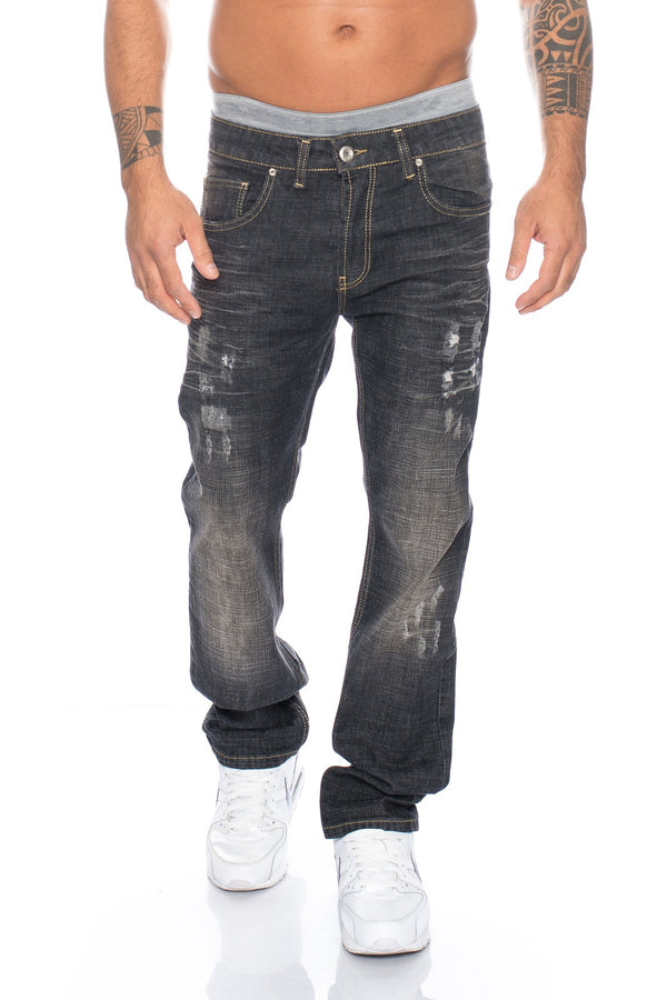 Lorenzo Loren Herren Jeans Comfort Fit Dunkelgrau LL-301_75395.jpg