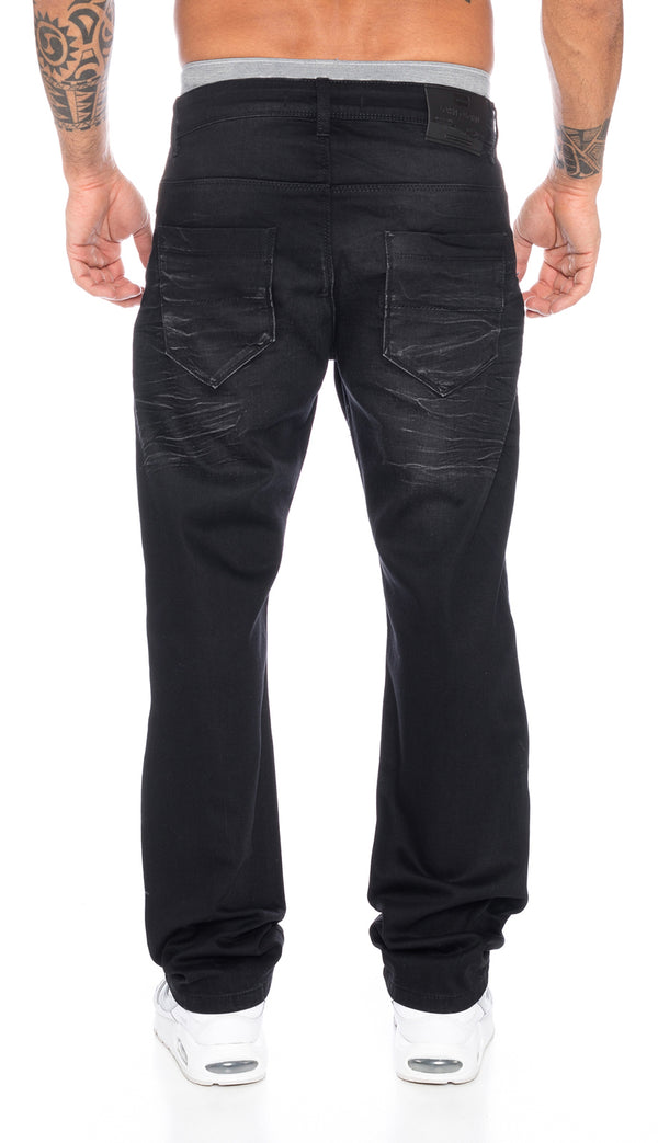 Lorenzo Loren Herren Jeans Comfort Fit Schwarz LL-304_75298.jpg