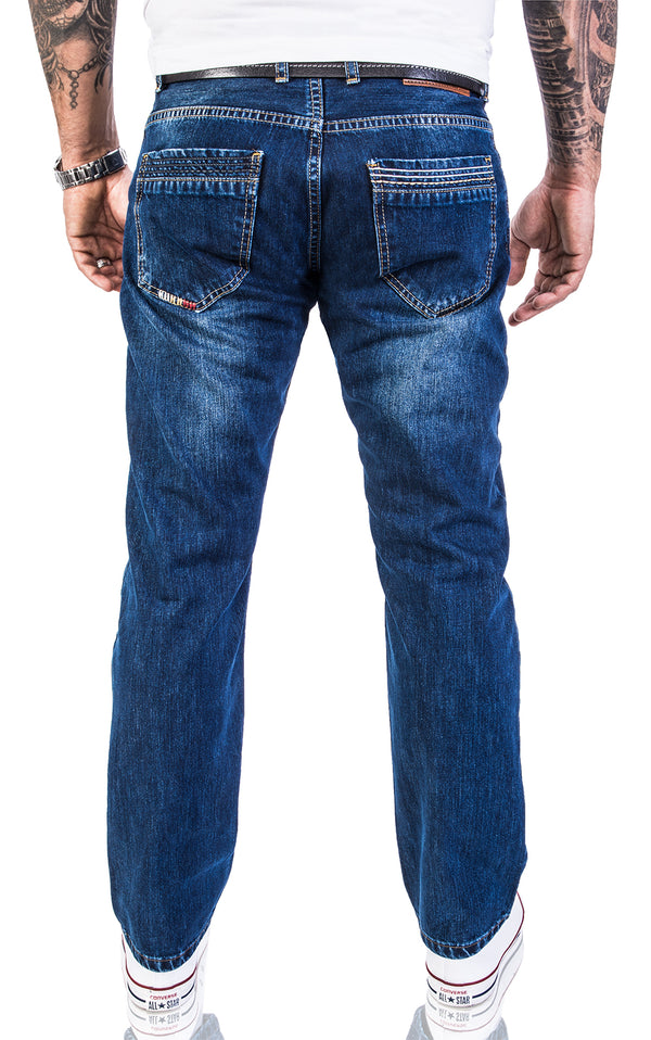 Lorenzo Loren Herren Jeans Regular Fit Dunkelblau LL-328 _62871.jpg