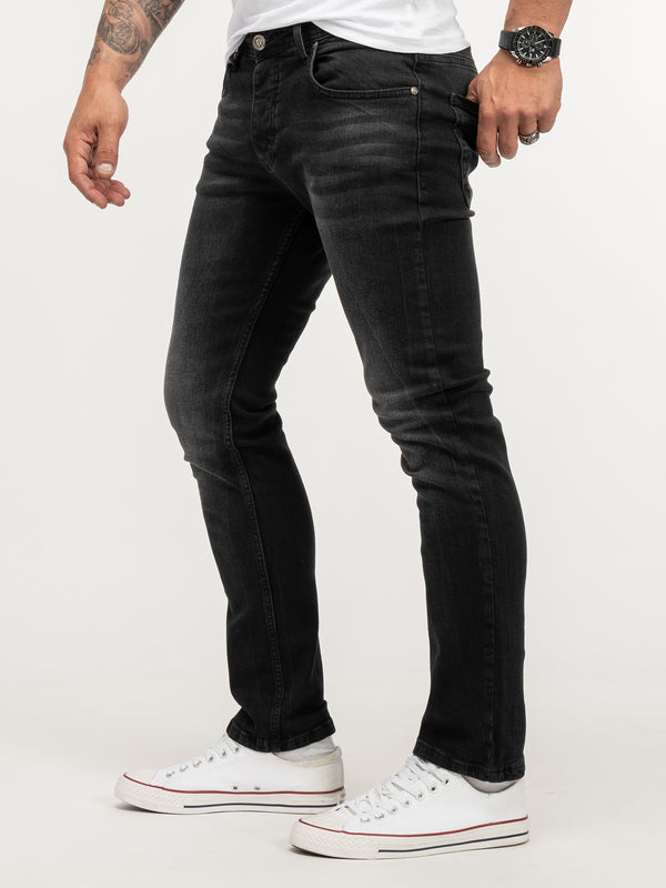 Lorenzo Loren Herren Jeans Regular Fit Dunkelgrau LL-4004_87607.jpg