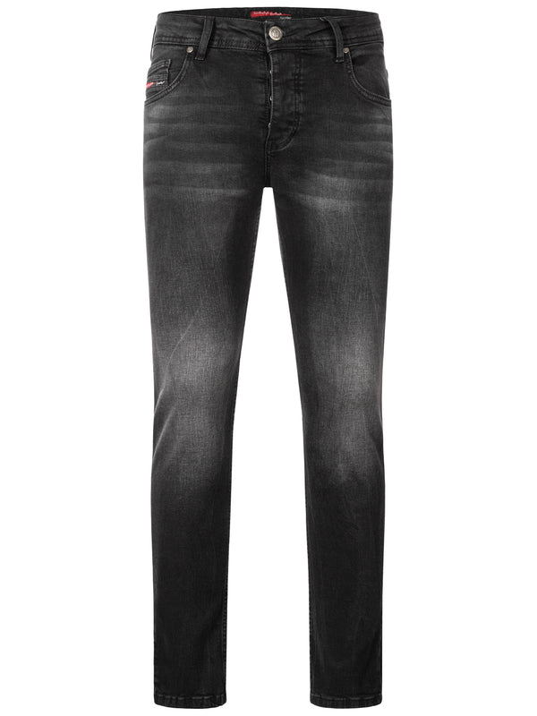 Lorenzo Loren Herren Jeans Regular Fit Dunkelgrau LL-4004_87611.jpg