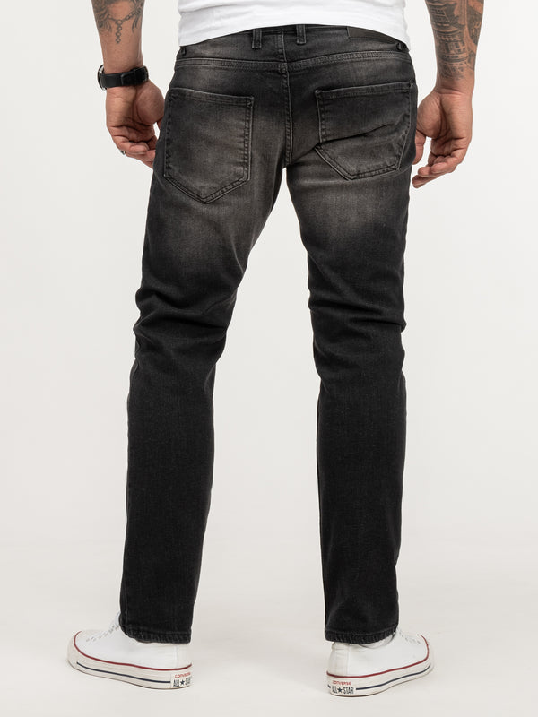 Lorenzo Loren Herren Jeans Regular Fit Schwarz LL-4005_87614.jpg
