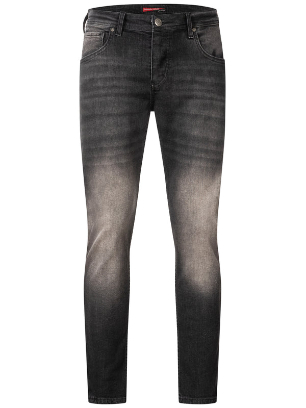 Lorenzo Loren Herren Jeans Regular Fit Schwarz LL-4005_87617.jpg