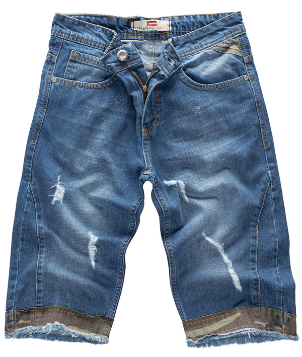 Lorenzo Loren Herren Jeansshorts Slim Fit Blau LL-393_83246.jpg