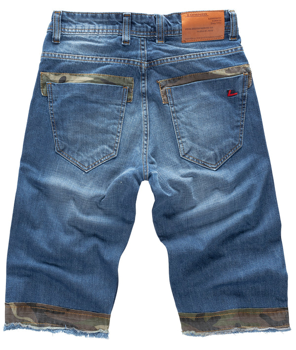 Lorenzo Loren Herren Jeansshorts Slim Fit Blau LL-393_83247.jpg