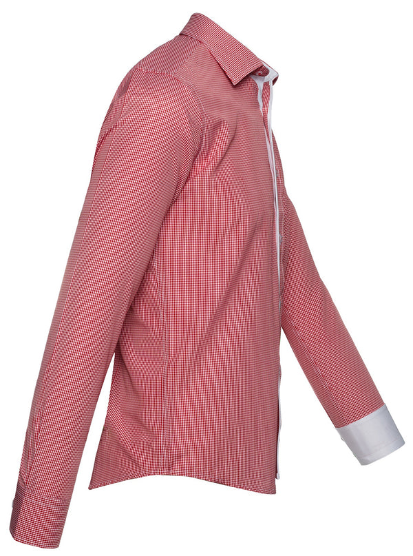 Lorenzo Loren Herren Kariertes Hemd Slim Fit LL-203_74355.jpg