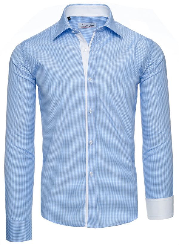 Lorenzo Loren Herren Kariertes Hemd Slim Fit LL-203_74361.jpg