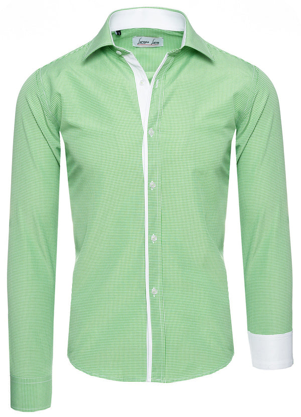 Lorenzo Loren Herren Kariertes Hemd Slim Fit LL-203_74362.jpg