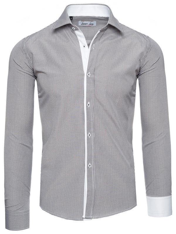 Lorenzo Loren Herren Kariertes Hemd Slim Fit LL-203_74363.jpg