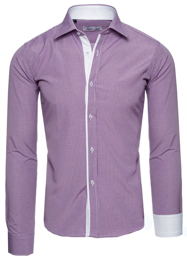 Lorenzo Loren Herren Kariertes Hemd Slim Fit LL-203_74364.jpg