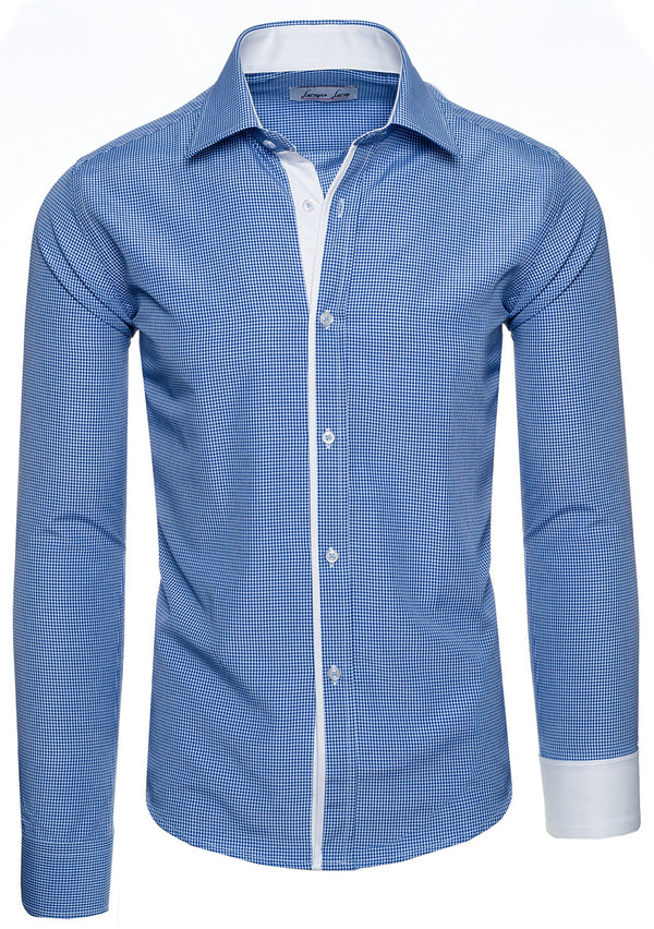 Lorenzo Loren Herren Kariertes Hemd Slim Fit LL-203_74365.jpg