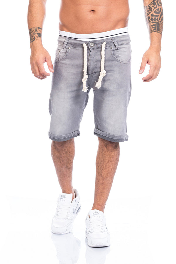Lorenzo Loren Herren Shorts Sweat Shorts Grau LL-01_76715.jpg