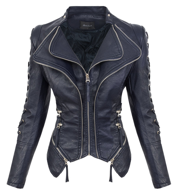 Rock Creek Damen Kunstlederjacke mit Wasserfallkragen D-365_78568.jpg