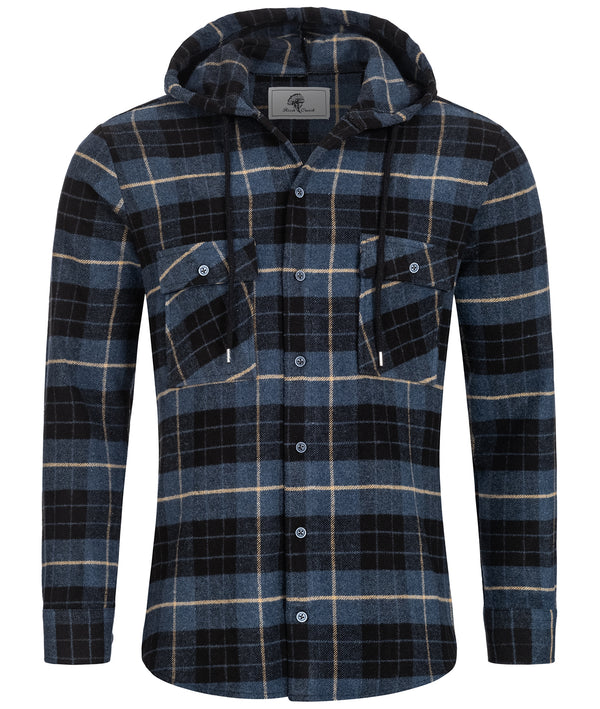 Rock Creek Herren Flanellhemd mit Kapuze H-255 _81787.jpg