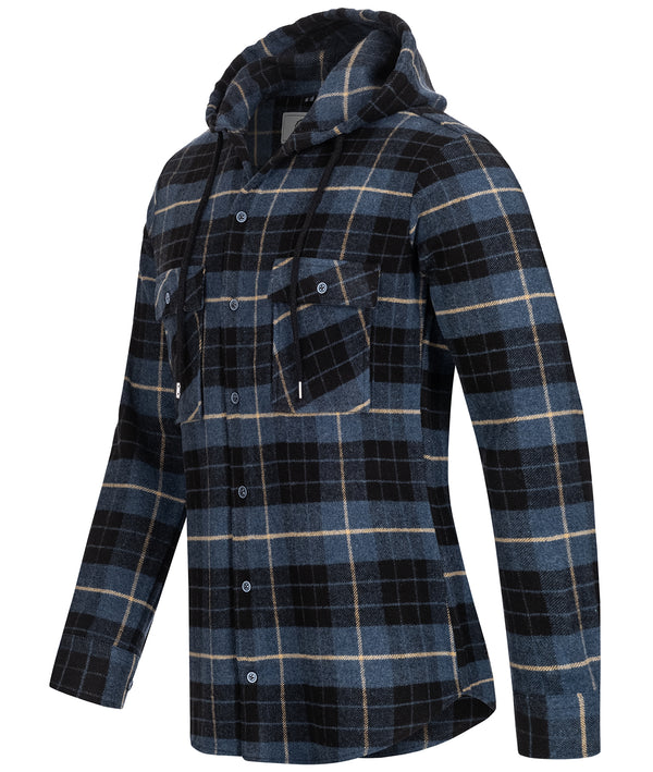 Rock Creek Herren Flanellhemd mit Kapuze H-255 _81788.jpg