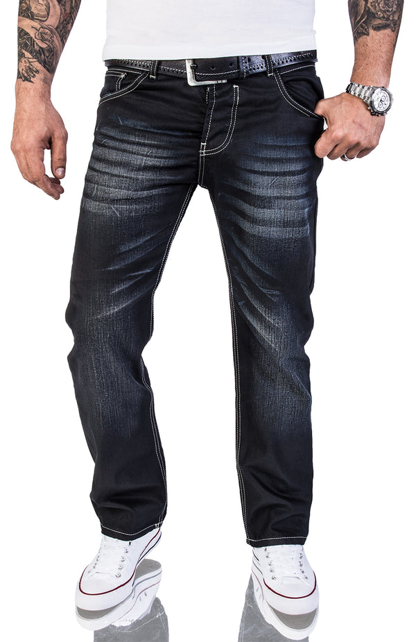 Rock Creek Herren Jeans Comfort Fit Schwarz RC-2064_75361.jpg
