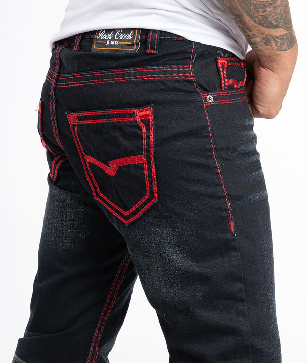 Rock Creek Herren Jeans Comfort Fit Schwarz RC-2092_85135.jpg