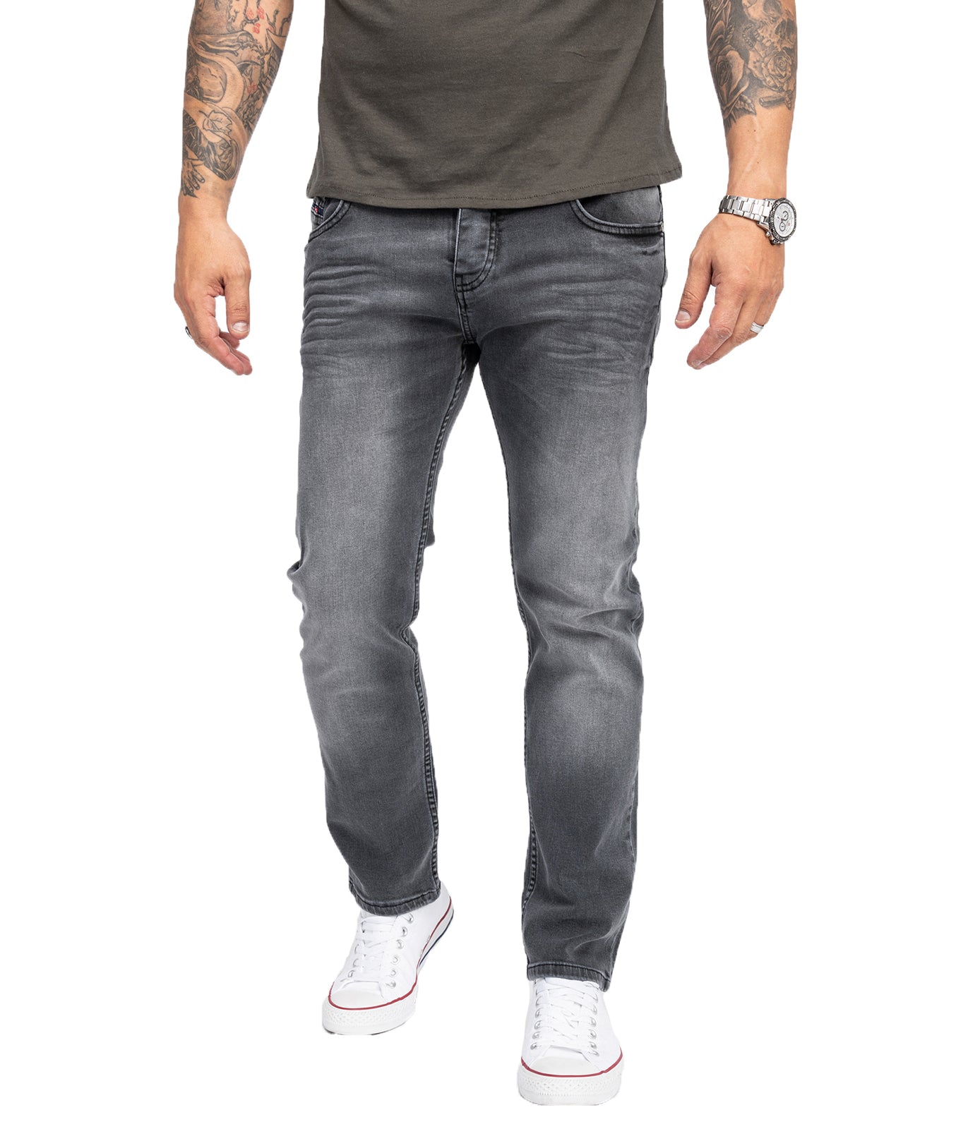 Jean Homme Big Seven Regular Straight Big Seven Dan Chicago Regular Herren Jeans Hose Übergröße Oversize XXL Neu Big Five