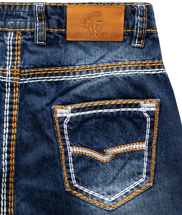 Rock Creek Herren Jeans Shorts Dunkelblau RC-2077_82483.jpg