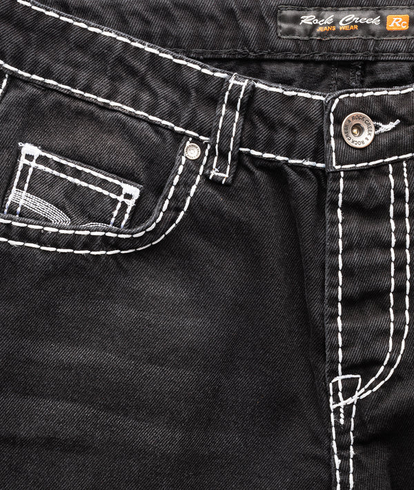 Rock Creek Herren Jeans Shorts Schwarz RC-2076_82512.jpg