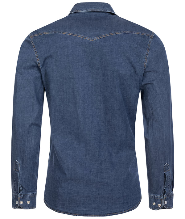 Rock Creek Herren Jeanshemd Kentkragen Blau H-200_75261.jpg