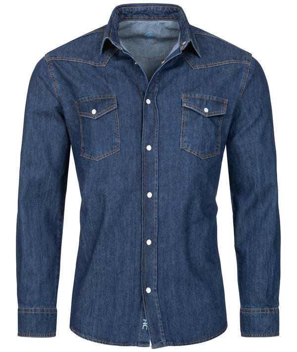 Rock Creek Herren Jeanshemd Kentkragen Blau H-270_82211.jpg