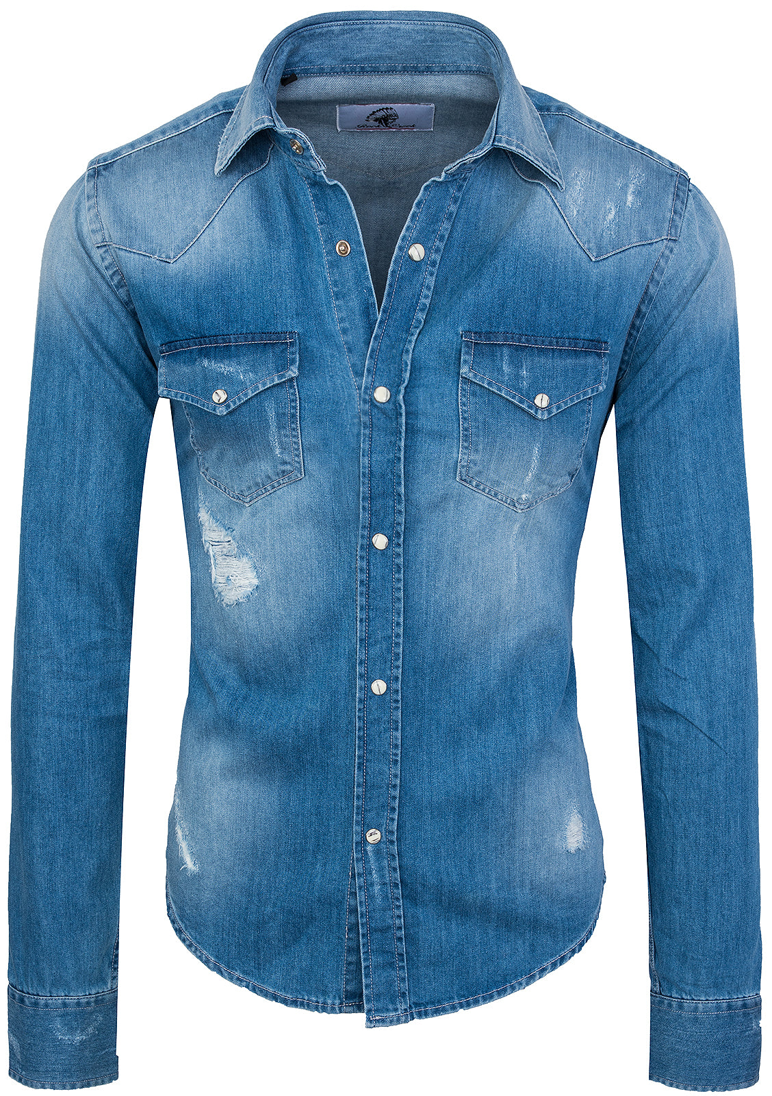 Jeanshemd Hemd Jacke Kombinieren Herren Jack Jones Jeanshemd - Main Image