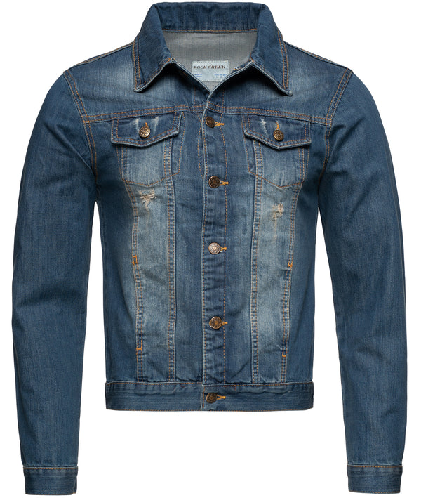 Rock Creek Herren Jeansjacke Classic-Style Blau RC-2210_82052.jpg