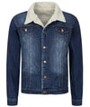 Rock Creek Herren Jeansjacke mit Teddyfellkragen H-217_83798.jpg