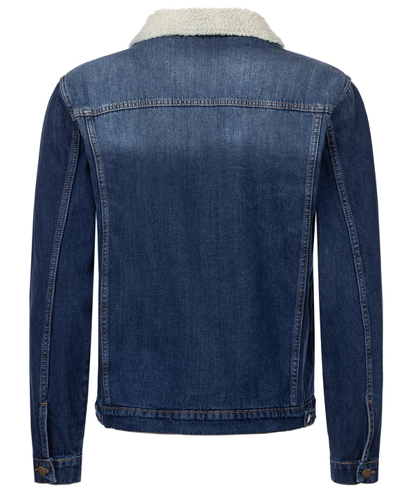 Rock Creek Herren Jeansjacke mit Teddyfellkragen H-217_83800.jpg